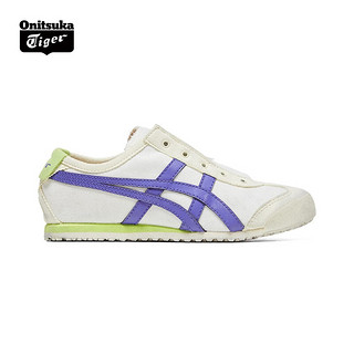 Onitsuka Tiger鬼塚虎童鞋中童休闲鞋儿童MEXICO 66 SLIP-ON KIDS 1184A085-107 米色/蓝色 33