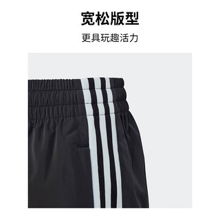 adidas阿迪达斯官方三叶草男大童春季新款舒适运动裤IC6257 黑色 146CM