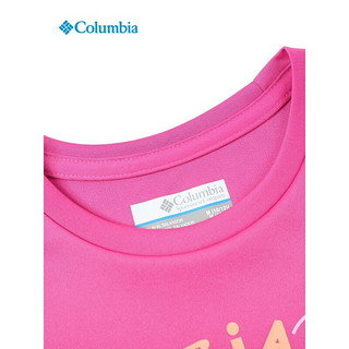 Columbia哥伦比亚户外23春夏新品女童吸湿凉爽透气短袖T恤AG6266 696 M（145/68）