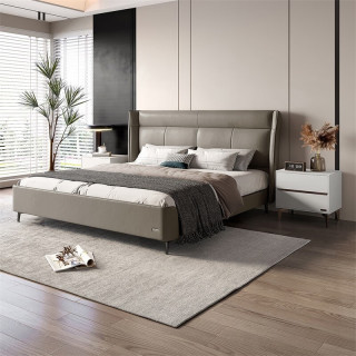 全友家居真皮床双人床1.