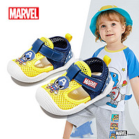 迪士尼（DISNEY）童鞋夏季儿童学步鞋男童漫威美队宝宝鞋网鞋 MQ1315A 黄色 22码