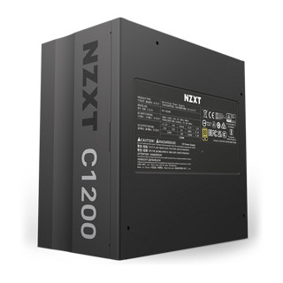 NZXT 恩杰 C1200 GOLD 电源 日系电容/风扇启停/金牌认证/全模组支持ATX3.0 金牌全模组