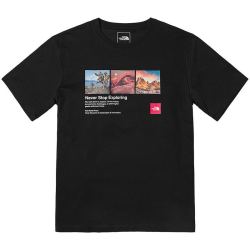 THE NORTH FACE 北面 23春夏新款北面T恤男款户外舒适透气纯棉品牌元素印花T恤短袖81NA JK3/81N7 L