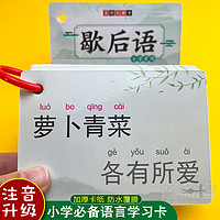 华阳文化 小学生常用俗语大全小学生必备歇后语卡片民间俗语谚语卡片俏皮话