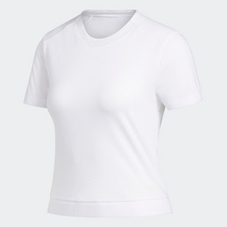 adidas 阿迪达斯 CROSS BK MESH T 女子运动T恤 FL2215 白色 S