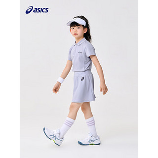 asics/亚瑟士童装2023年新款女童儿童网球运动假两件网球针织短裙 508紫色 160cm