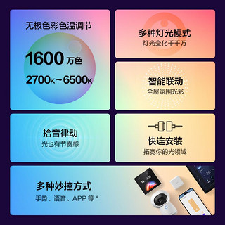 Aqara 绿米联创 绿米 电视娱乐拾音律动流光溢彩拾音声画氛围灯家庭影院 声光律动  流光溢彩灯带T1 延长包