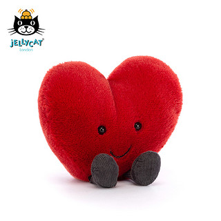 jELLYCAT 邦尼兔 A6RH 趣味爱心毛绒玩具 红色 17cm