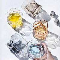 抖音超值购：青苹果 2只装家用玻璃杯子/多款可选/扭扭杯/扭曲威士忌玻璃水杯