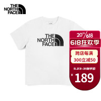 北面 T恤男女春新款户外时尚常青款半袖透气舒适宽松纯棉短袖