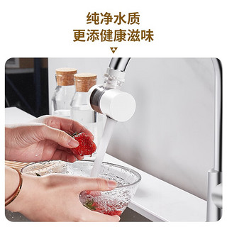 莱尔诗丹（Larsd）水龙头净水器 滤水器 自来水过滤器 超滤净水 家用水龙头过滤器 双芯强力过滤