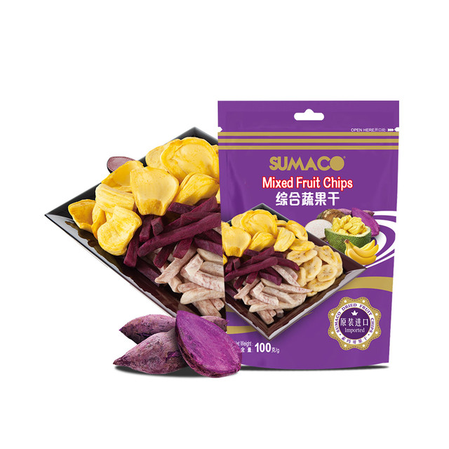 SUMACO 素玛哥 越南进口综合蔬果干酥脆休闲零食菠萝蜜香蕉芋头条