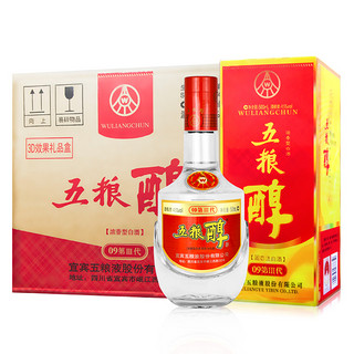 抖音超值购：五粮醇第三代 浓香型白酒  五粮液直属品牌45度500ml*6