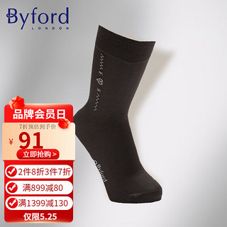 Byford 男士高筒袜 9819 咖色