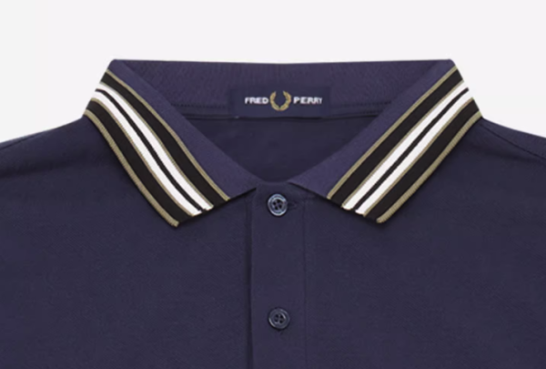 FRED PERRY 佛莱德·派瑞 撞色条纹领Polo衫 M3158