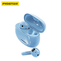 PISEN 品胜 蓝牙耳机 半入耳式耳机 蓝牙5.3 音乐游戏跑步运动耳机 通用苹果华为小米手机  LV20JL 天空蓝