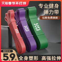弹力带健身男阻力带拉力带力量训练助力带引体向上辅助带女弹力绳 进阶级健身套装