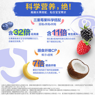 Heinz 亨氏 蓝莓黑莓树莓香蕉有机果泥72g(婴儿辅食  6-36个月适用)