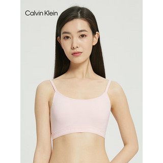 Calvin Klein 内衣女士时尚可抽取衬垫舒适无钢圈细肩带文胸QP2581O 2NT-浅粉色 L