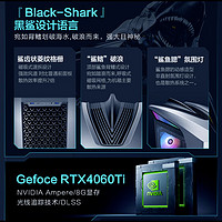 ThundeRobot 雷神 黑武士5 Shark 水冷游戏台式电脑（i5-13400、16GB、1TB、RTX 4060Ti）