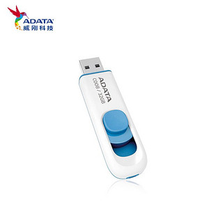 ADATA 威刚 32GB USB2.0 U盘 AC008-32G-RWE 时尚设计 轻巧便携 车载电脑优盘