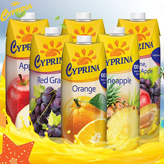 CYPRINA 塞浦丽娜 纯果汁 橙汁 1L/瓶