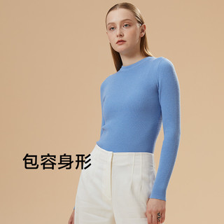蕉下 Beneunder羊毛针织打底衫女长袖内搭针织衫毛衣秋冬洋气半高领修身保暖 高领 浅雾米 修身 S