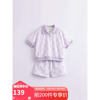 MARC&JANIE马克珍妮童装儿童夏装男女童polo领短袖套装230676