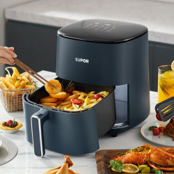 supor 苏泊尔 5l家用大容量低脂煎炸锅精准控温无油烟智能触控电炸锅