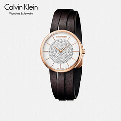 Calvin Klein 卡尔文·克莱 凯文克莱（Calvin Klein） 守护棕水晶女表 石英表S码 K2R2STGW