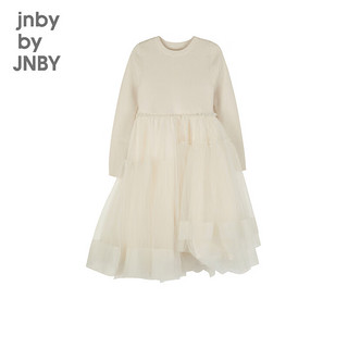 jnby by JNBY江南布衣童装23春针织连衣裙圆领女童1N1G12390 123乳白色 150cm