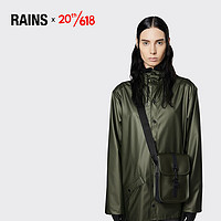 RAINS 单肩包斜挎包防水防雨运动休闲包男女小包 Flight Bag 苔藓绿