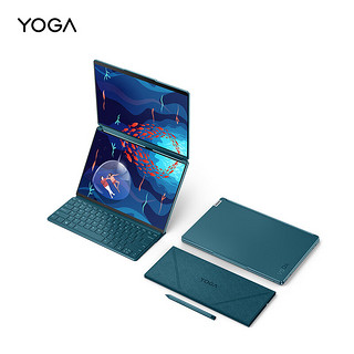 Lenovo 联想 YOGA Book 9i 十三代酷睿版 13.3英寸 轻薄本 雾海蓝（酷睿i7-1355U、核芯显卡、16GB、1TB