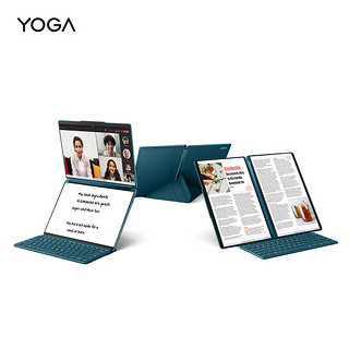 Lenovo 联想 YOGA Book 9i 十三代酷睿版 13.3英寸 轻薄本 雾海蓝（酷睿i7-1355U、核芯显卡、16GB、1TB SSD、2.8K、OLED、60Hz）