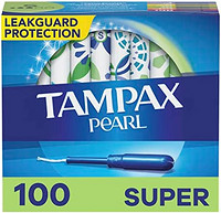 Tampax Pearl 卫生棉条 带塑料导管 100支