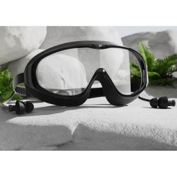 361需新品礼金361度高清大框近视泳镜游泳眼镜一体式耳塞透明款赠泳镜