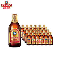 TSINGTAO 青岛啤酒 金质小棕金啤酒 296ml*24瓶 整箱装