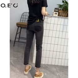 OEC 女士直筒牛仔裤