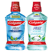 88VIP：Colgate 高露洁 盐白酷爽漱口水500ml*2瓶