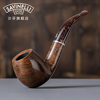 沙芬（SAVINELLI）意大利进口手工石楠木烟斗P292L栗子烟斗烟具677大号斗包配件套装