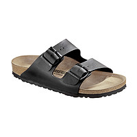 BIRKENSTOCK 勃肯 Arizona 男士黑色双扣双带软木拖鞋凉鞋