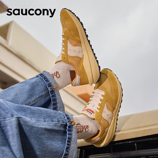 Saucony索康尼复古休闲鞋男女同款夏季运动鞋子JAZZ RENEW吴念真 黄-3 41