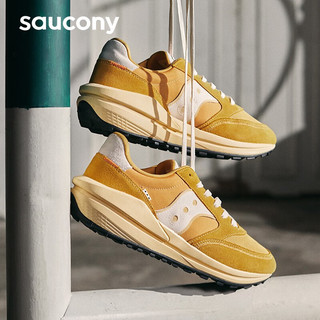 Saucony索康尼复古休闲鞋男女同款夏季运动鞋子JAZZ RENEW吴念真 黄-3 41