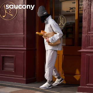 saucony 索康尼 复古休闲鞋男女同款夏季运动鞋子JAZZ RENEW吴念真 白灰-2 40.5