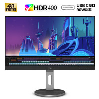 AOC U27N3R 27英寸 IPS 显示器（3840*2160、60Hz、100%sRGB、HDR400、Type-C90W）
