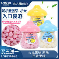 功夫小鸭小米胚芽奶芙果饼溶豆儿童零食水果溶豆果蔬奶饼零嘴1罐