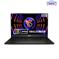 MSI 微星 泰坦GT77HX 十三代酷睿版 17.3英寸 游戏本 黑色(酷睿i9-13980HX、RTX 4090 16G、64GB、4TB SSD、4K、IPS、144Hz)