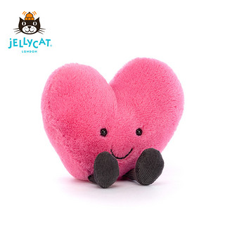 jELLYCAT 邦尼兔 A6HPH 趣味爱心毛绒玩具 桃红色 17cm