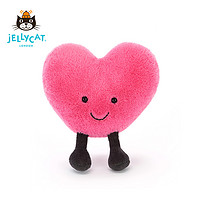 jELLYCAT 邦尼兔 A6HPH 趣味爱心毛绒玩具 桃红色 17cm