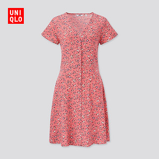 UNIQLO 优衣库 438721 女装印花甜美连衣裙